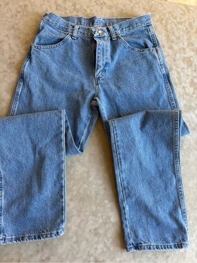 Rustler Men's Light Blue Bootcut Jeans